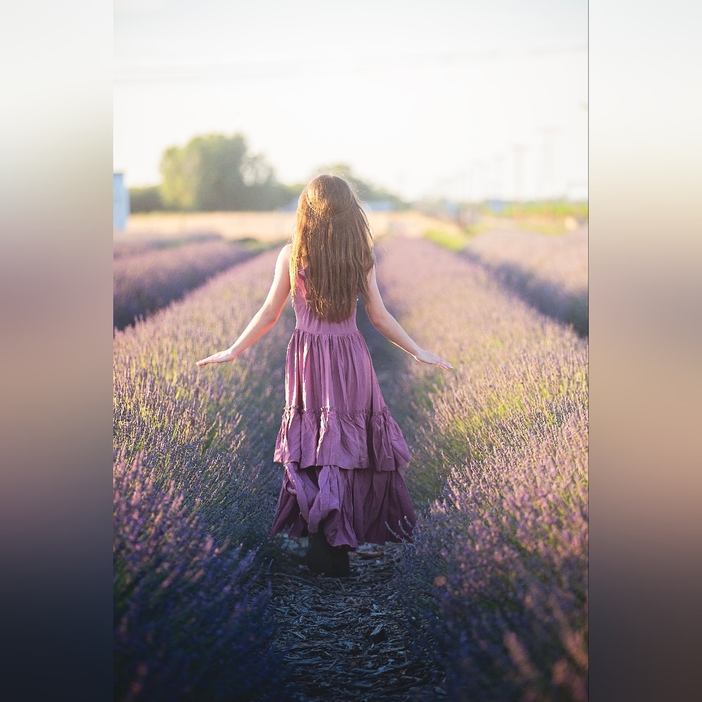 Fine Art Archival Print "Walking in the Lavender" 8x12 Print